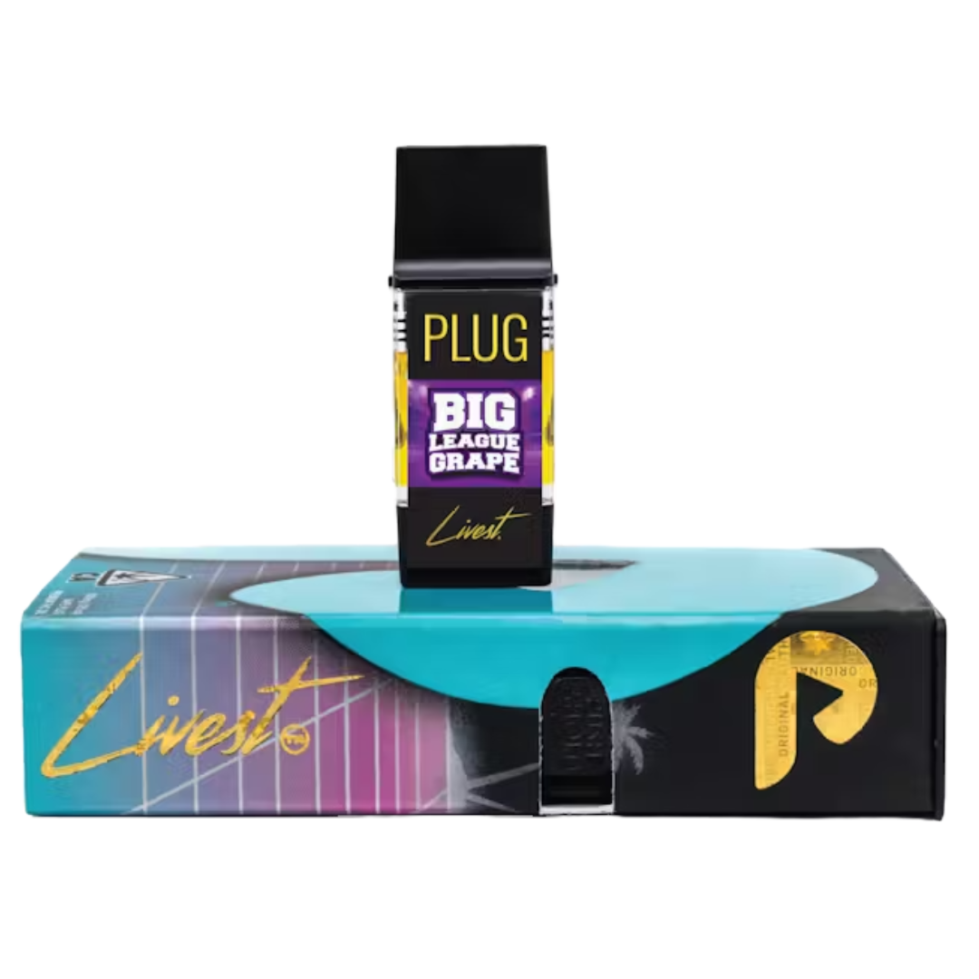 Photograph of product: PLUG PLAY - LIVEST - BIG LEAGUE GRAPE POD 1000MG