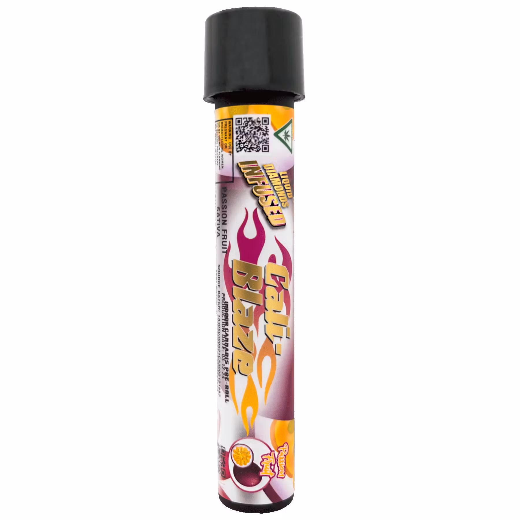 Photograph of product: Cali Blaze Infused Tarantula Pre Roll Passion Fruit