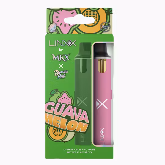Photograph of product: AU MKX x Pressure Pack: Guava Melon 1g Linxx  Disposable