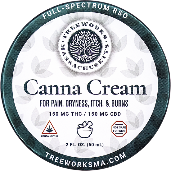 Photograph of product: Treeworks | Canna Cream 1:1 TH-oui:CBN | 150mg