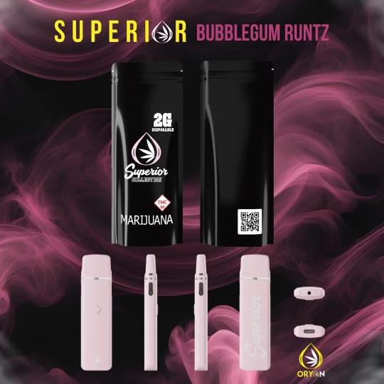 Photograph of product: Bubblegum Runtz | 2g | AIO Disposable