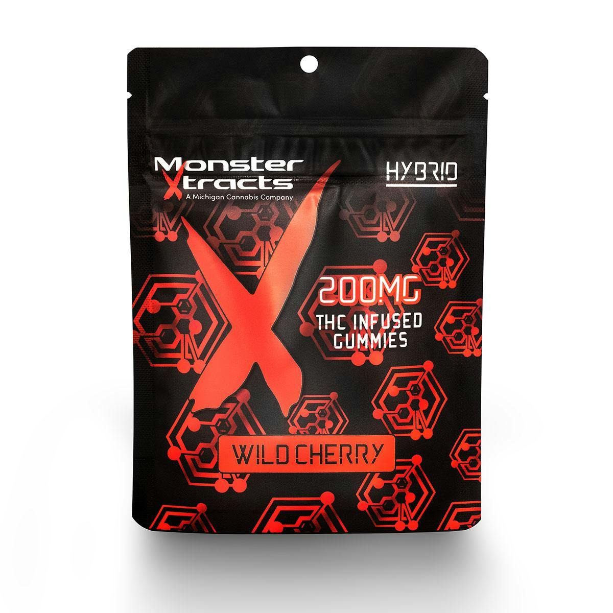 Photograph of product: MONSTER | 200MG GUMMIES | WILD CHERRY
