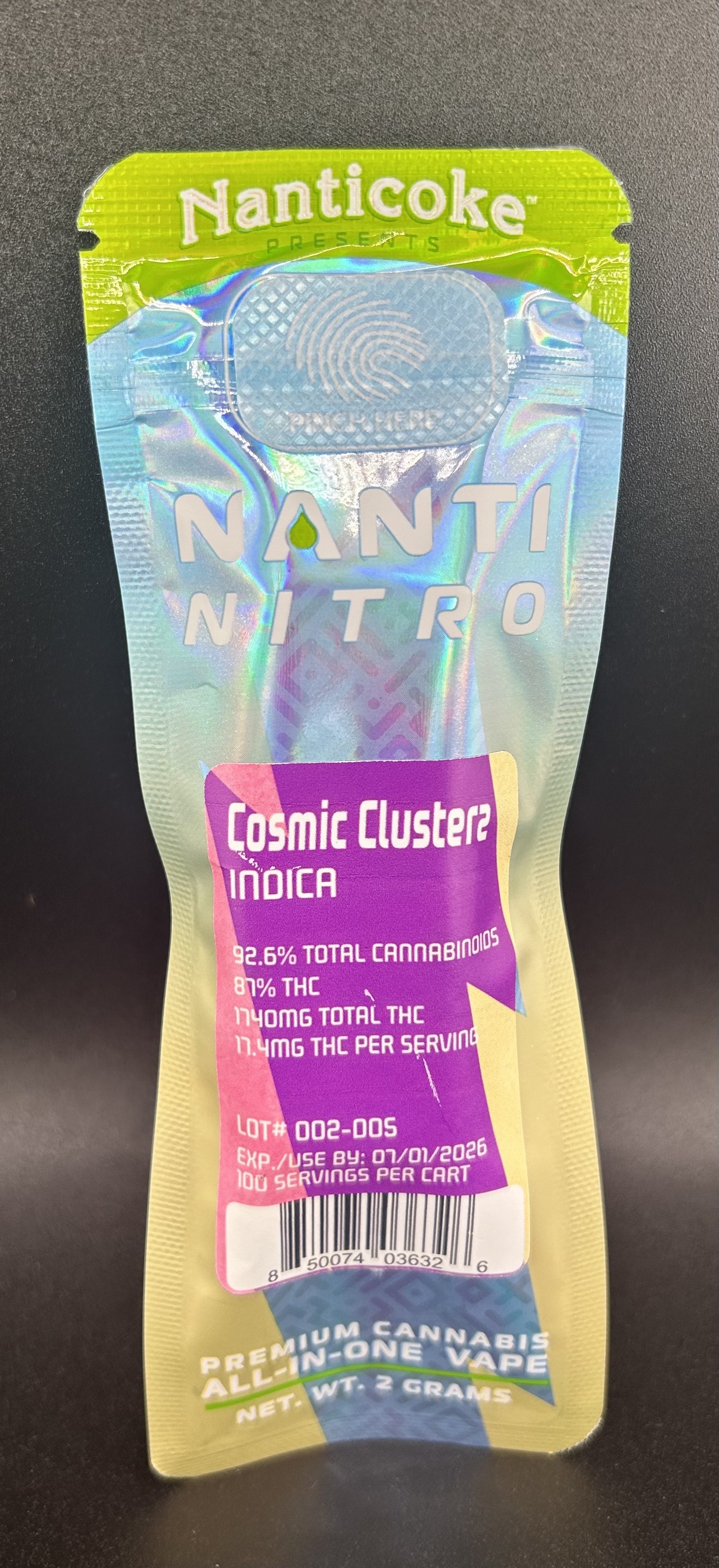 Photograph of product: Cosmic Clusterz Distillate Disposable