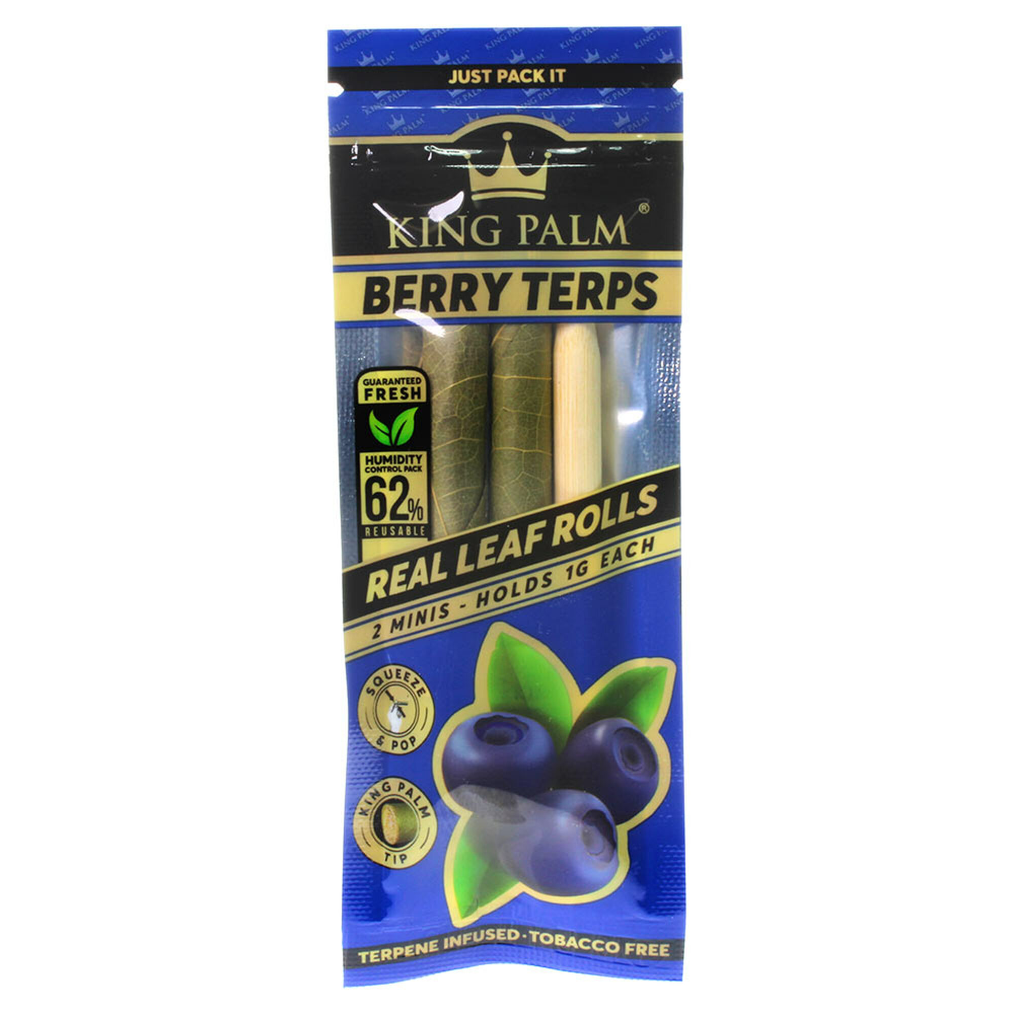 Photograph of product: King Palm | 2pk Mini Rolls | Berry Terps