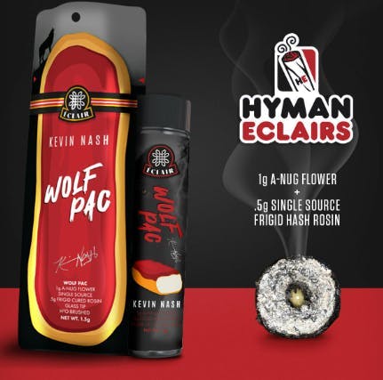Photograph of product: HYMAN ECLAIRS | Infused Preroll | Wolf Pac | 1.5g