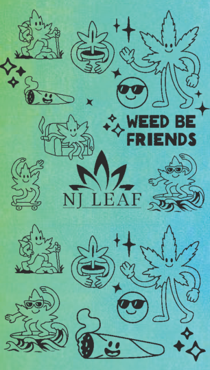 Photograph of product: NJ Leaf "Oui'd be Friends Towel"