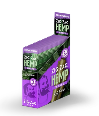 Photograph of product: Zig-Zag | Hemp Wraps | OG Purp | 2pk