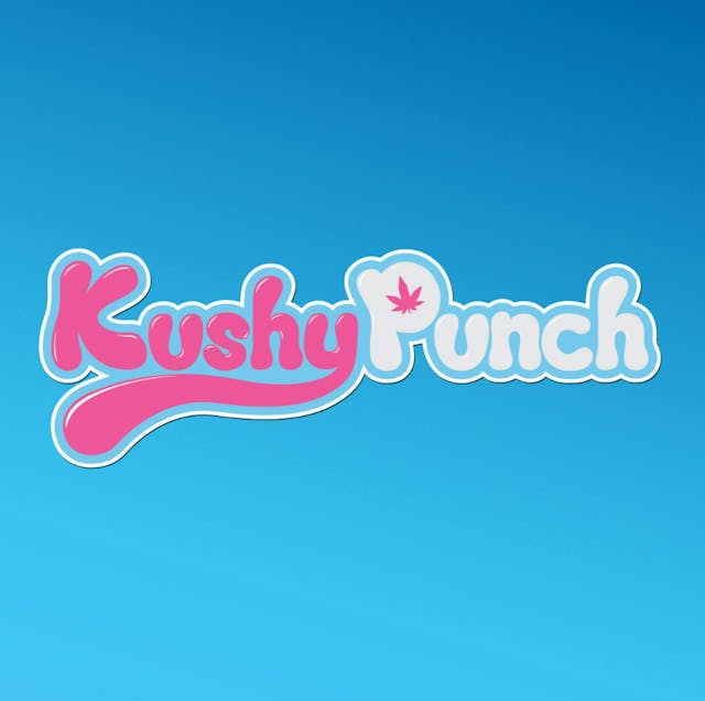 Photograph of product: Kushy Punch Gummies | Sugar Free Blue Raspberry - Hybrid - 