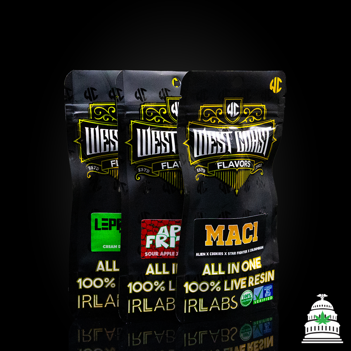 Photograph of product: Bermuda Punch - West Coast Live Resin Disposable