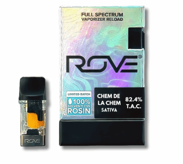 Photograph of product: Rove Chem De La Chem (S) Solvetless au chocolat Rosin Vape Reload .5g