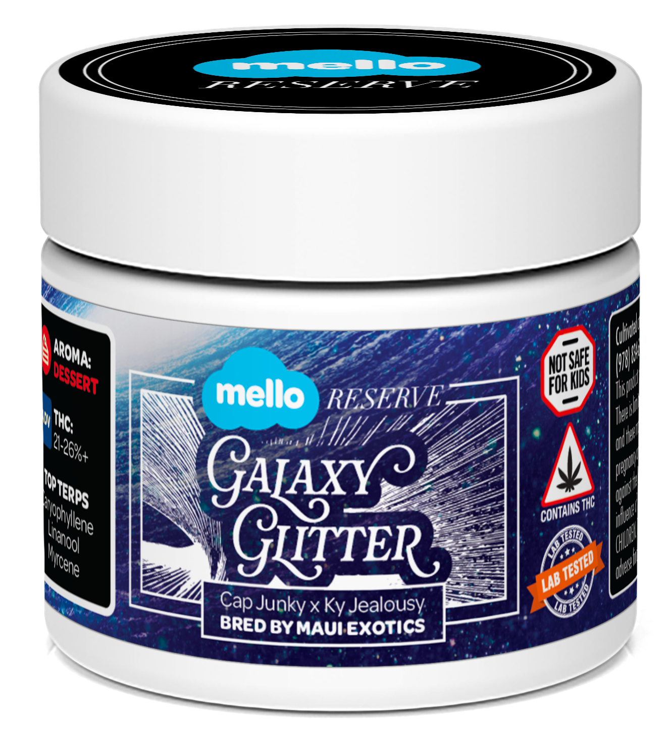 Photograph of product: mello Reserve | Galaxy Glitter Premium - 14g