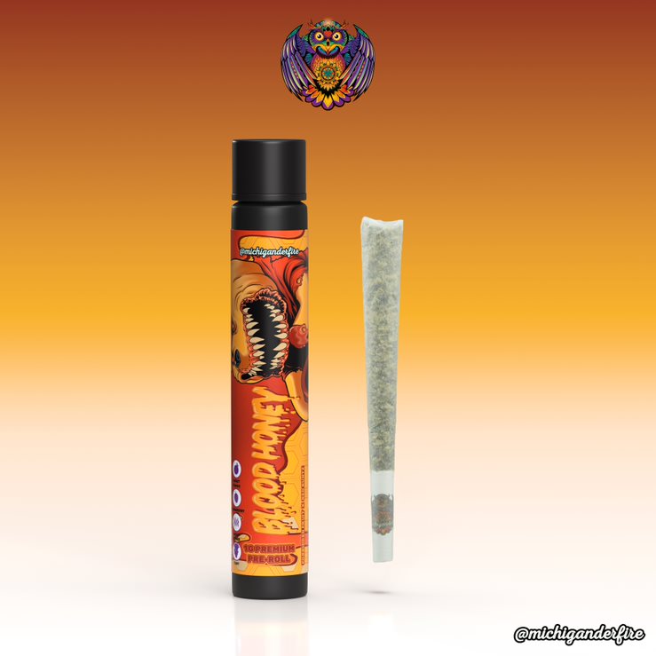 Photograph of product: Michigander Fire - Pre-roll 1g - Flint Tropics