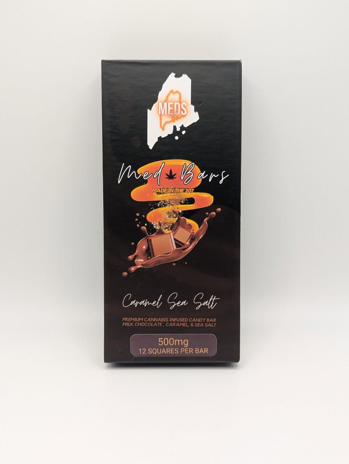 Photograph of product: Caramel Sea Salt Chocolate Bar Meds 207