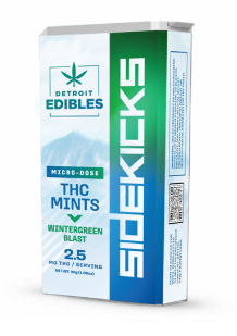 Photograph of product: Detroit Edibles - Wintergreen Blast - 100mg Sidekicks