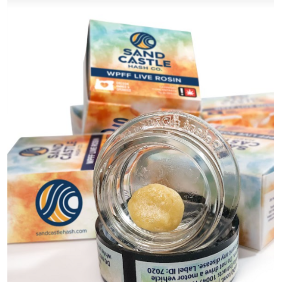 Photograph of product: Ogre - 1g 6* Live ROSIN - Sand Castle au chocolat