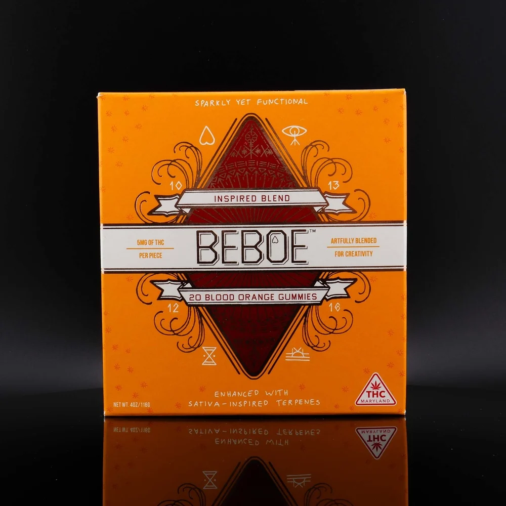 Photograph of product: Beboe- 20 srvg Blood Orange Gummy