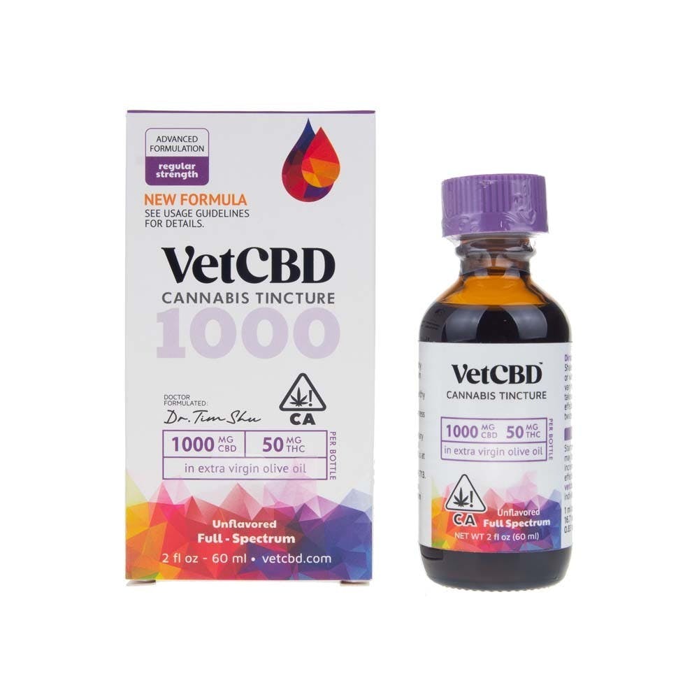 Photograph of product: VetCBD | Pet Tincture (20:1 CBD:TH-oui - 1050mg Total)
