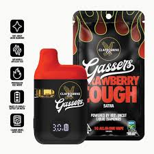 Photograph of product: Claybourne Co. Gassers AIO Strawberry Cough