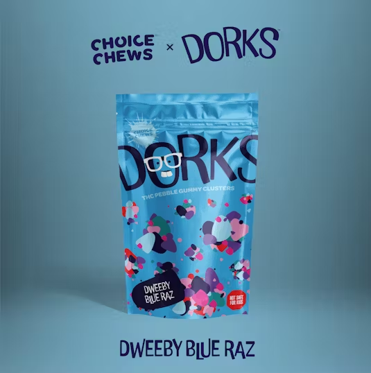 Photograph of product: Dorks | Dweeby Blue Razz | 100 mg
