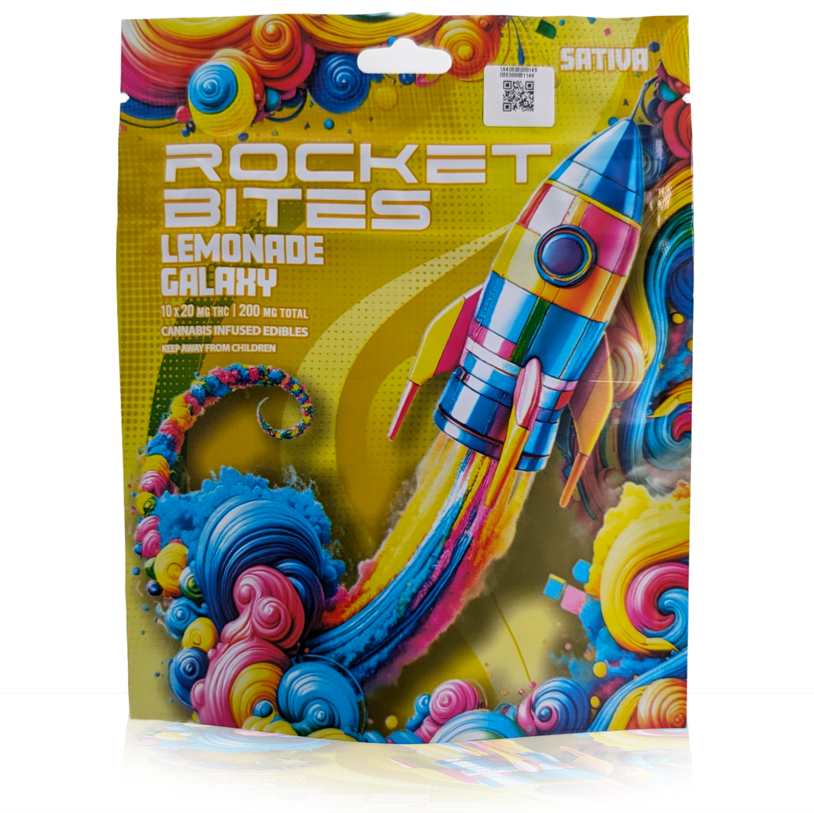 Photograph of product: LEMONADE GALAXY - 200MG (10X20MG) GUMMIES