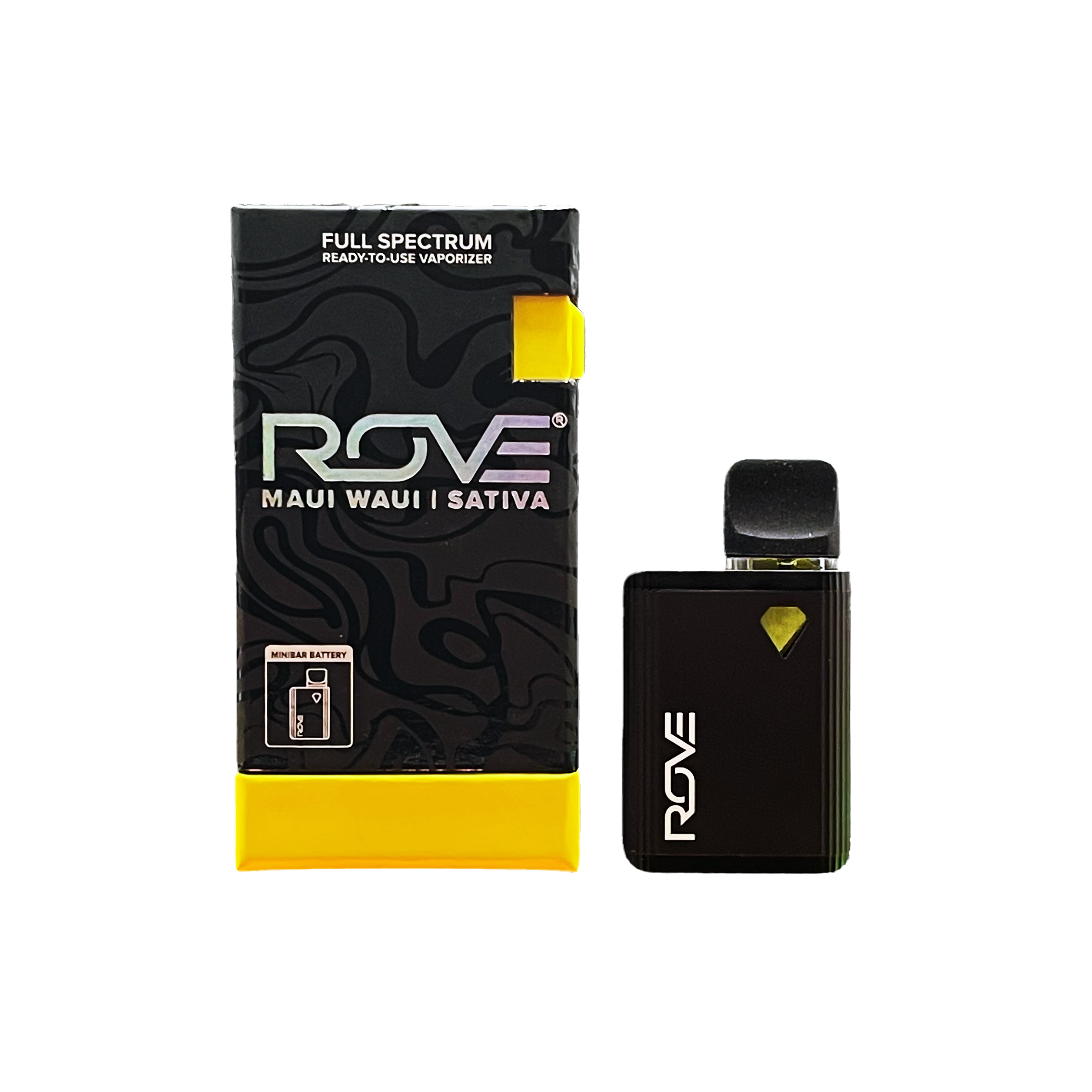 Photograph of product: Maui Waui | Melted Diamond Live Resin MiniBar Vaporizer | 0.5g (All-In-One)