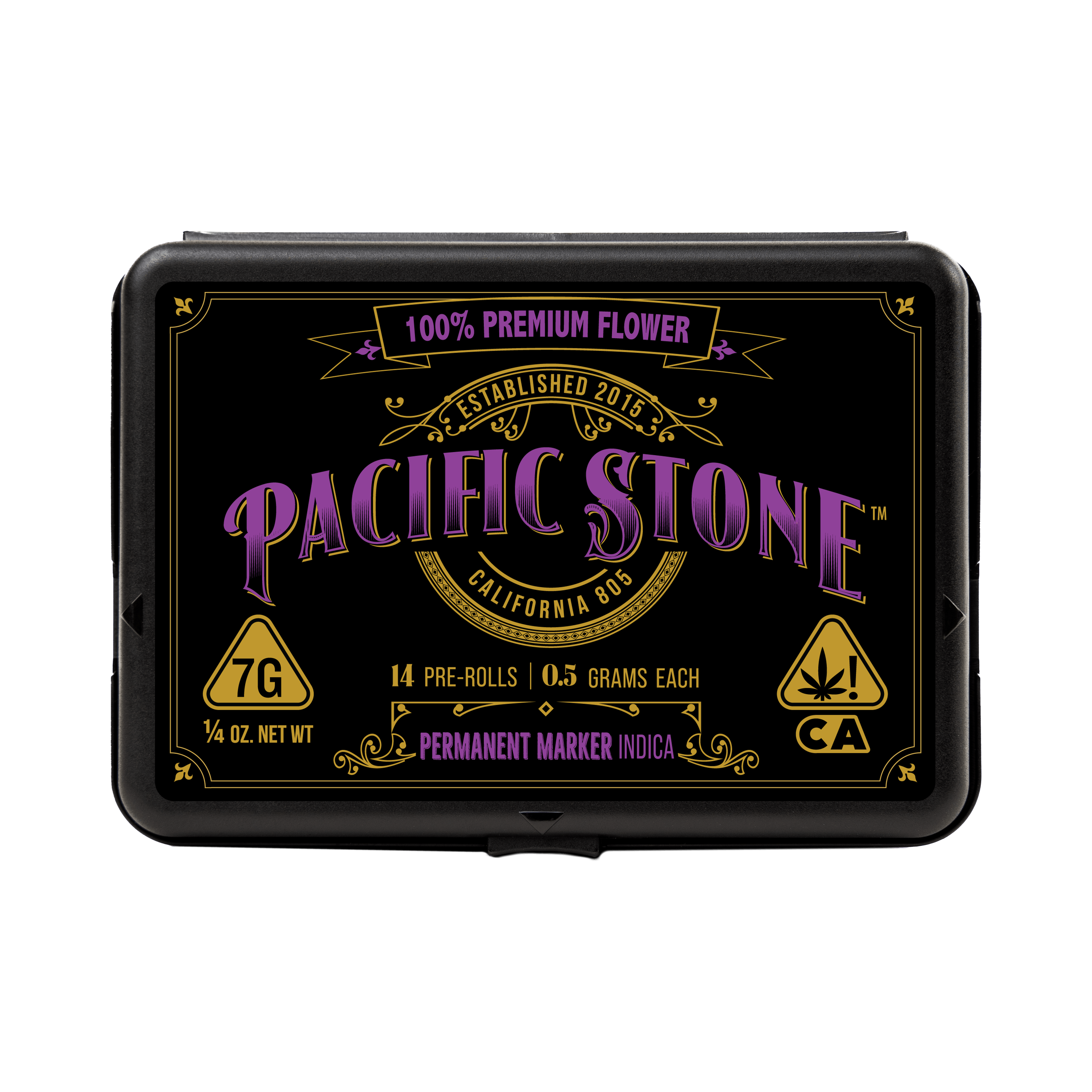 Photograph of product: 14-Pack Permanent Marker (Oui'd) Pre-Rolls 0.5g/7g TH-oui:21% $44