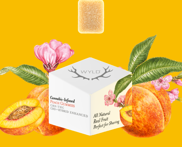 Photograph of product: PEACH - 2:1 CBD + THC