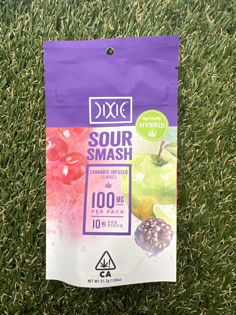 Photograph of product: SOUR SMASH 10MG 10PK GUMMIES - 