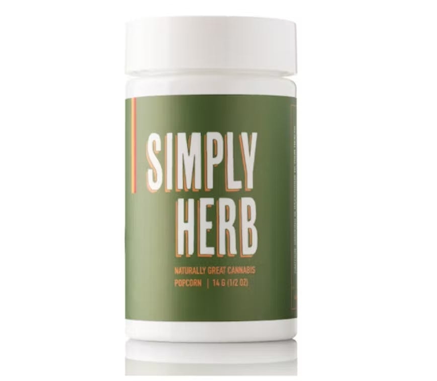 Photograph of product: SIMPLY HERB Gush Mints 1/2 Popcorn - 14g