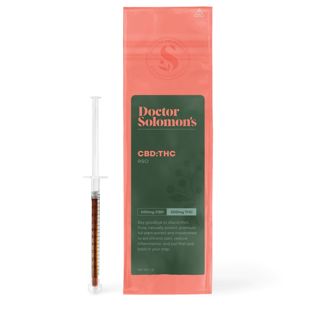Photograph of product: 1:1 RSO Syringe