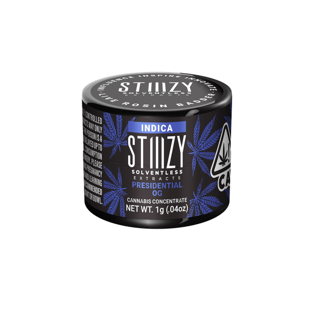 Photograph of product: - PRESIDENTIAL OG - Live Rosin Badder - 