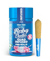 Photograph of product: Baby Jeeter - High Tide - 5 x Rosin Infused Prerolls