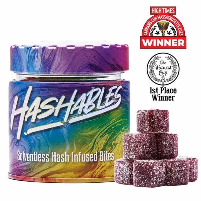 Photograph of product: au chocolatables Electric Grape au chocolat Rosin Gummies 100mg