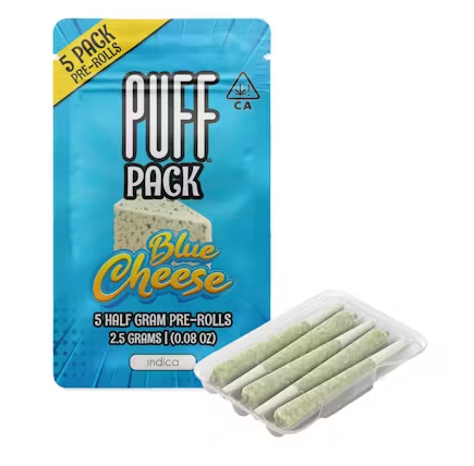 Photograph of product: Puff | Blue Cheese | Pre-Roll Pk | 0.5g X 5