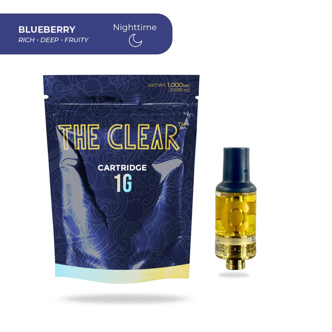 Photograph of Product: The Clear | Blueberry Distillate Cartridge I 1g