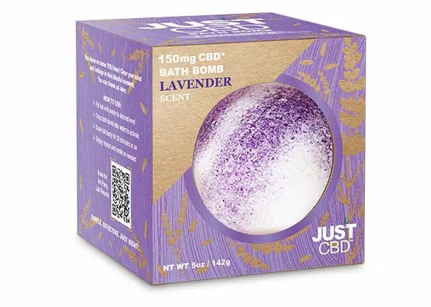 Photograph of product: CBD Bath Bomb -- Lavender scent
