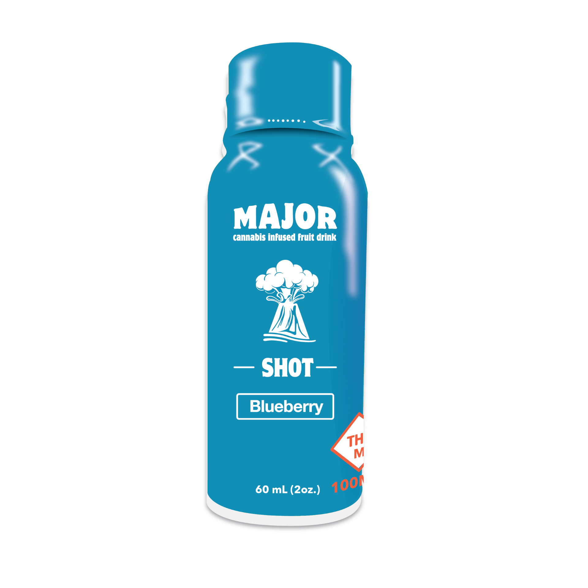 Photograph of product: Major - Shot Blueberry 60mL - 100mg
