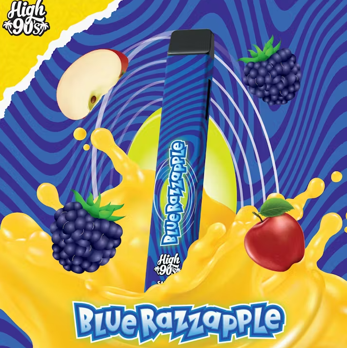 Photograph of product: Blue Razzapple All In One Vape
