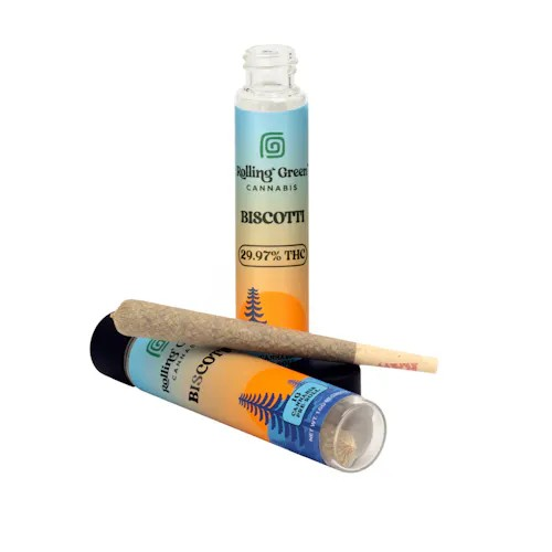 Photograph of product: Rolling Green Pre-Roll | Biscotti