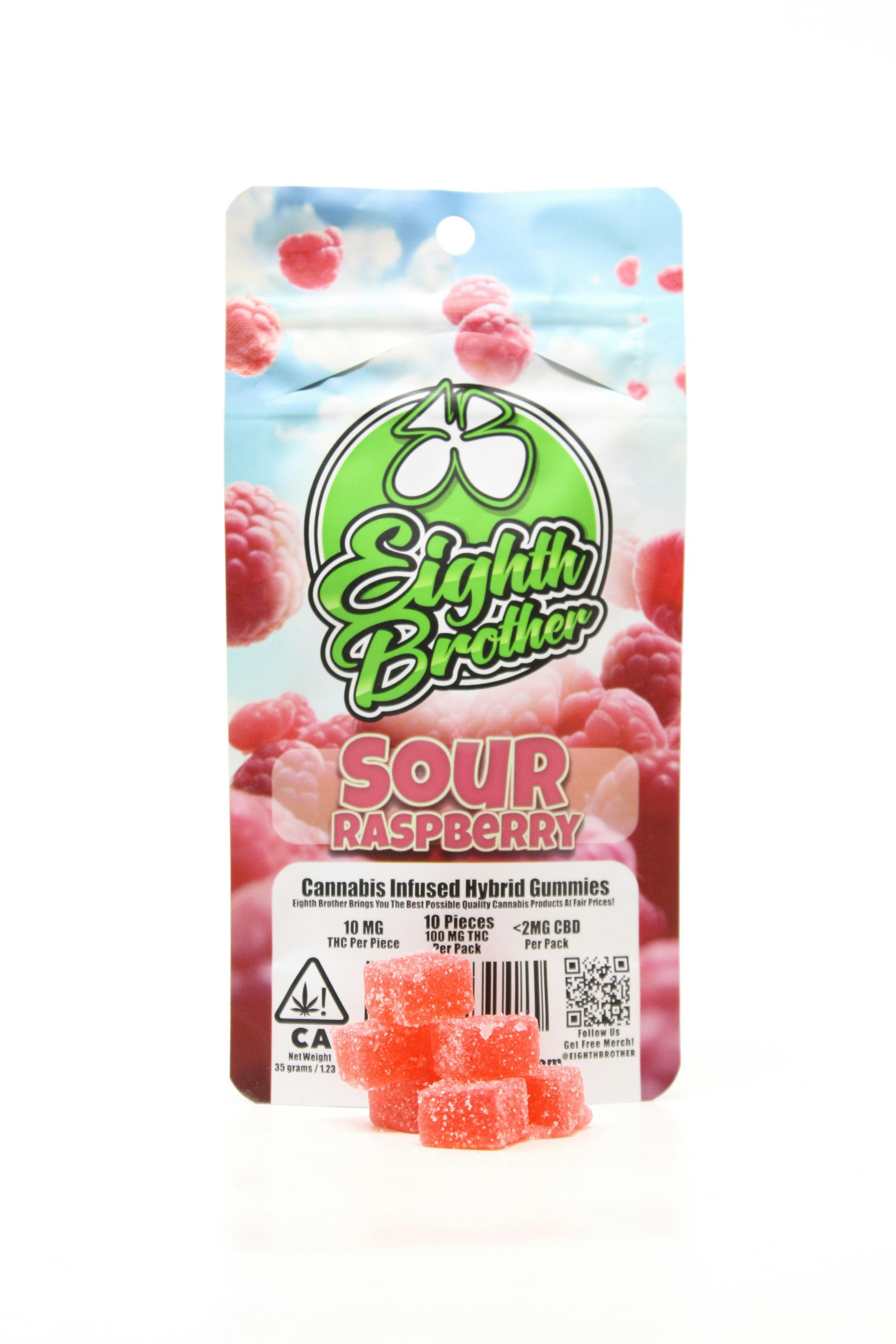 Photograph of product: SOUR RASPBERRY - BROTHERS - 10PK GUMMIES
