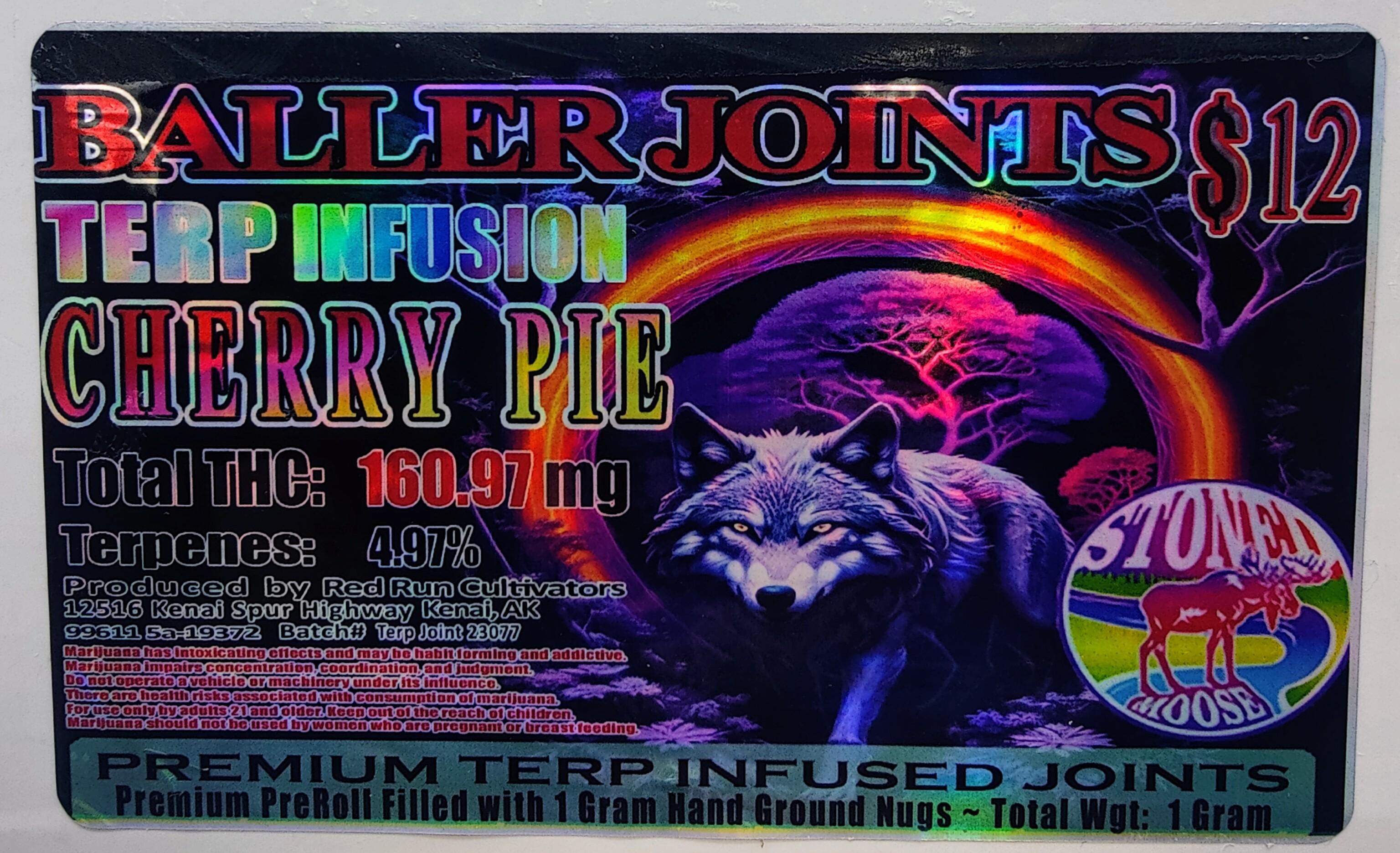 Photograph of product: Cherry Pie Terp Infused Pre Roll