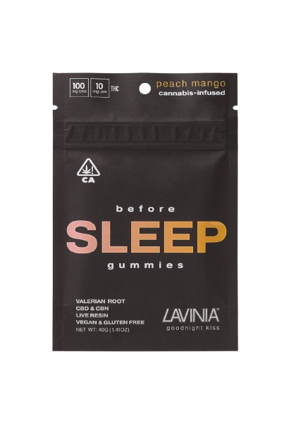 Photograph of product: *Promo* Lavinia | Goodnight Kiss: Peach Mango Gummies (Before Sleep) | 100mg