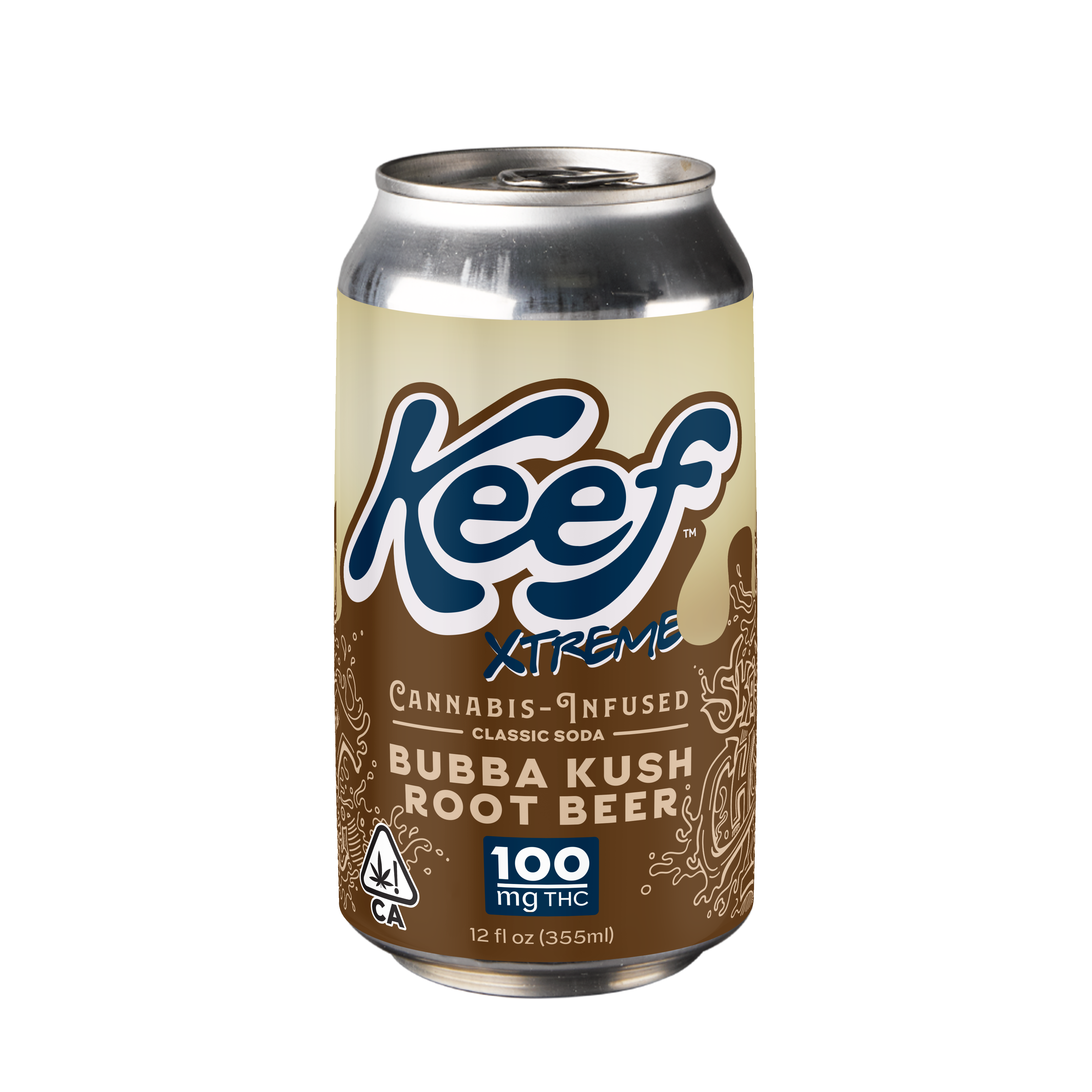 Photograph of product: Keef Extreme - Bubba Kush Root Beer - 100mg