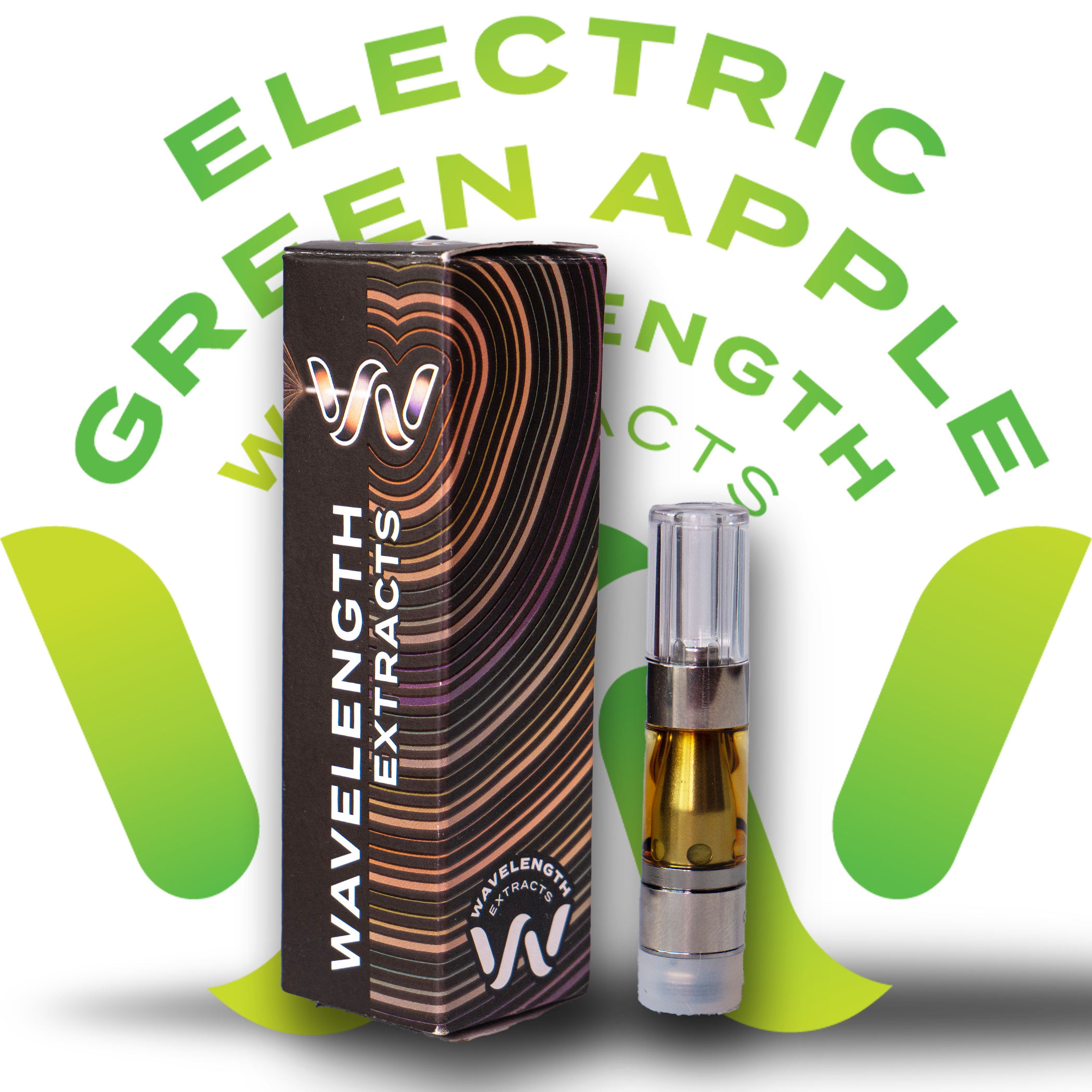Photograph of product: Green Apple - Distillate Cartridge
