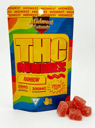 Photograph of Product: Midwest Extracts Rainbow Gummy 200mg