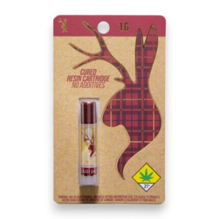 Photograph of product: Animal Tsunami 1g Cured Resin 510 Ceramic Cartridge (Plaid Jacket)