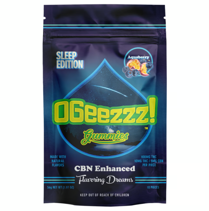 Photograph of product: Sleep Ratioed Aquaberry Gummies 100mg (10-Pack | 10mg Each)