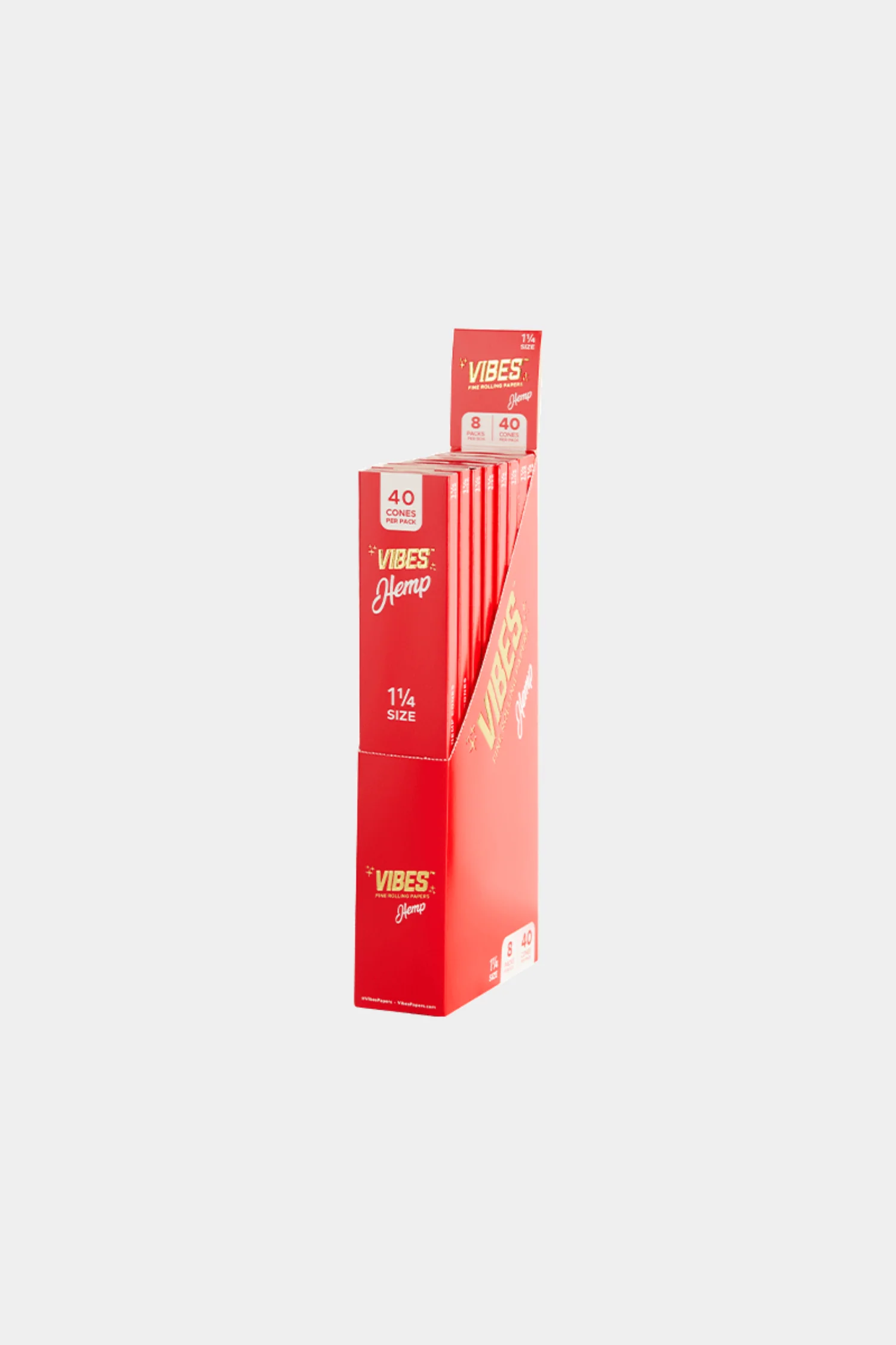 Photograph of product: Cones | 40-Pack | Hemp 1 1/4