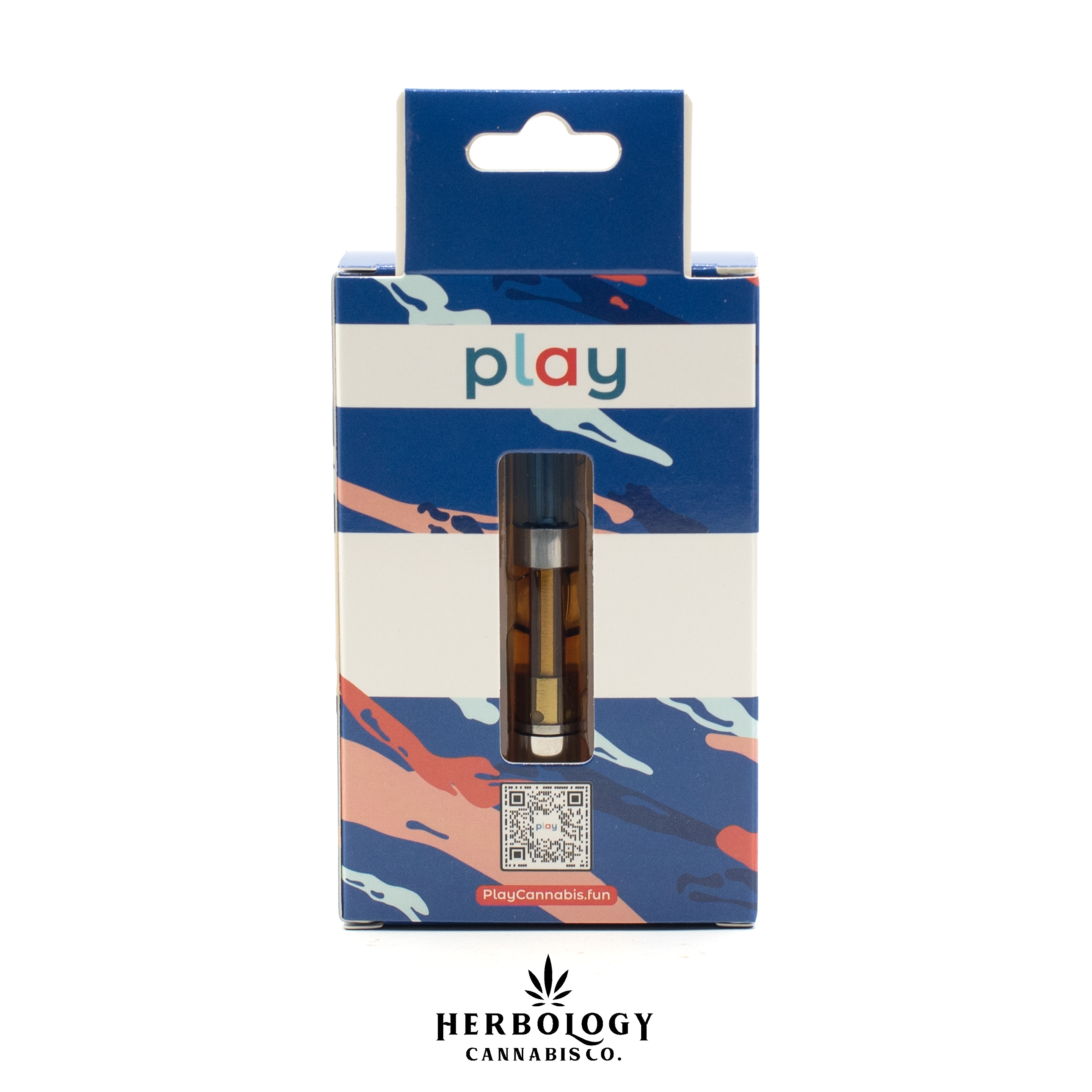 Photograph of product: Play | au chocolat Rosin Infused Distillate 510 Cart | Rainbow Beltz | 1g