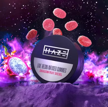 Photograph of product: Dragonfruit Diesel (H) Live Resin Infused Gummies